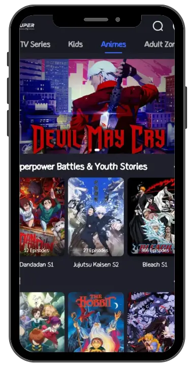 Xuper TV — sección de anime